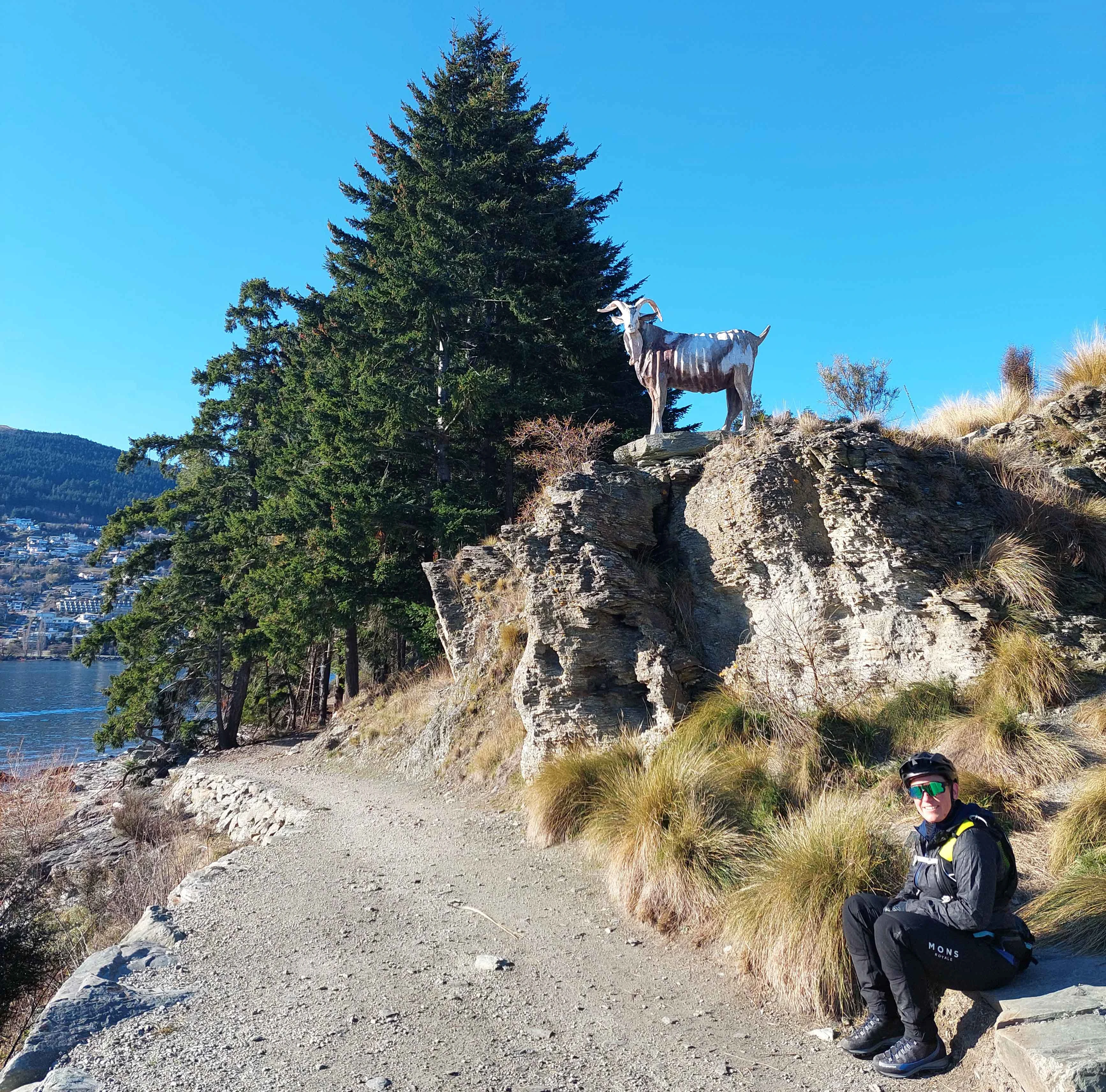 Audrey on Queenstown lake ride