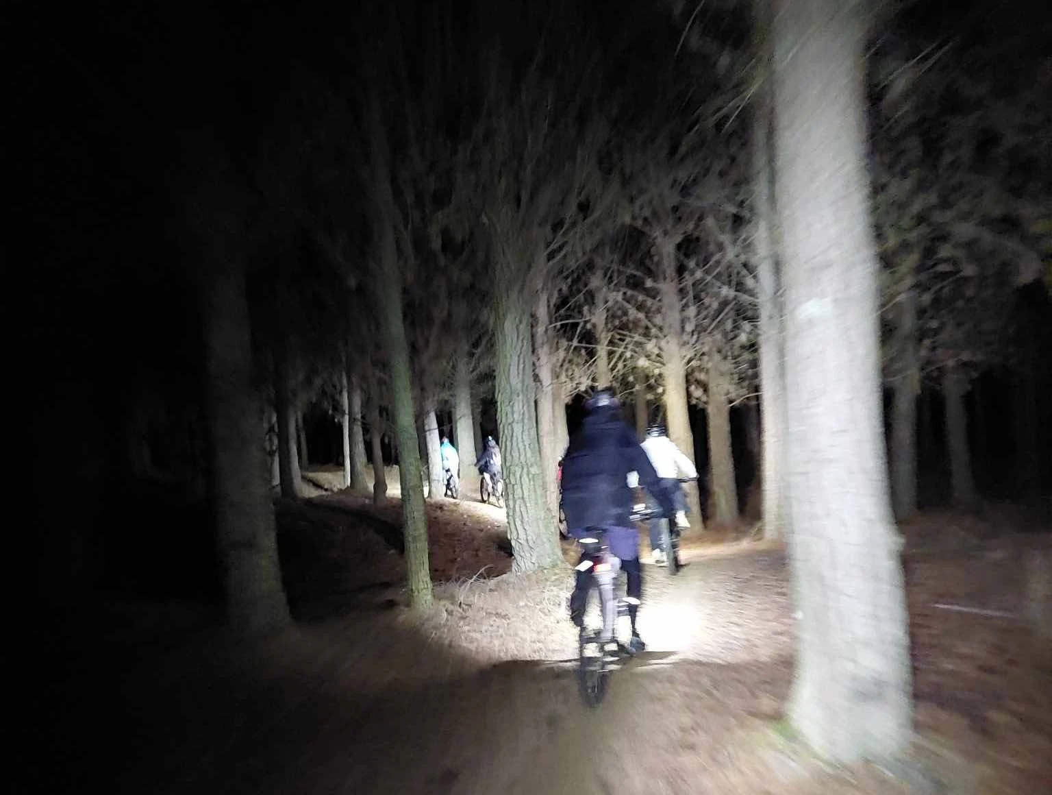 Group night riding